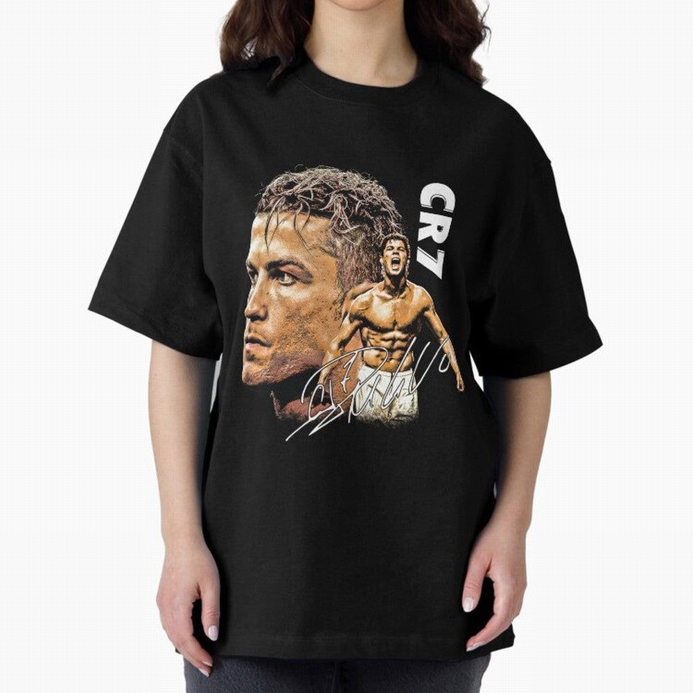 Cristiano Ronaldo Football Legend T-Shirt Oversized T-Shirt Represent the Passion of FIFA World Cup 2026 USA Canada Mexico Connected to Cristiano Ronaldo, Haaland and CR7, Portugal Energy, Game Day Rituals, Football Legends, Country Pride and the