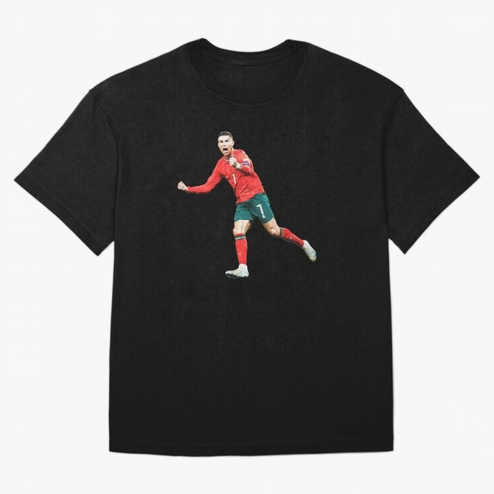 Cristiano Ronaldo Oversized T-Shirt Celebrate the Stars of Match Day Hype around FIFA World Cup 2026 USA Canada Mexico, Haaland, Argentina and Brazil, Football Festival Excitement, Trophy Ambitions, Country Rivalries and Star Player Buzz; Ideal for