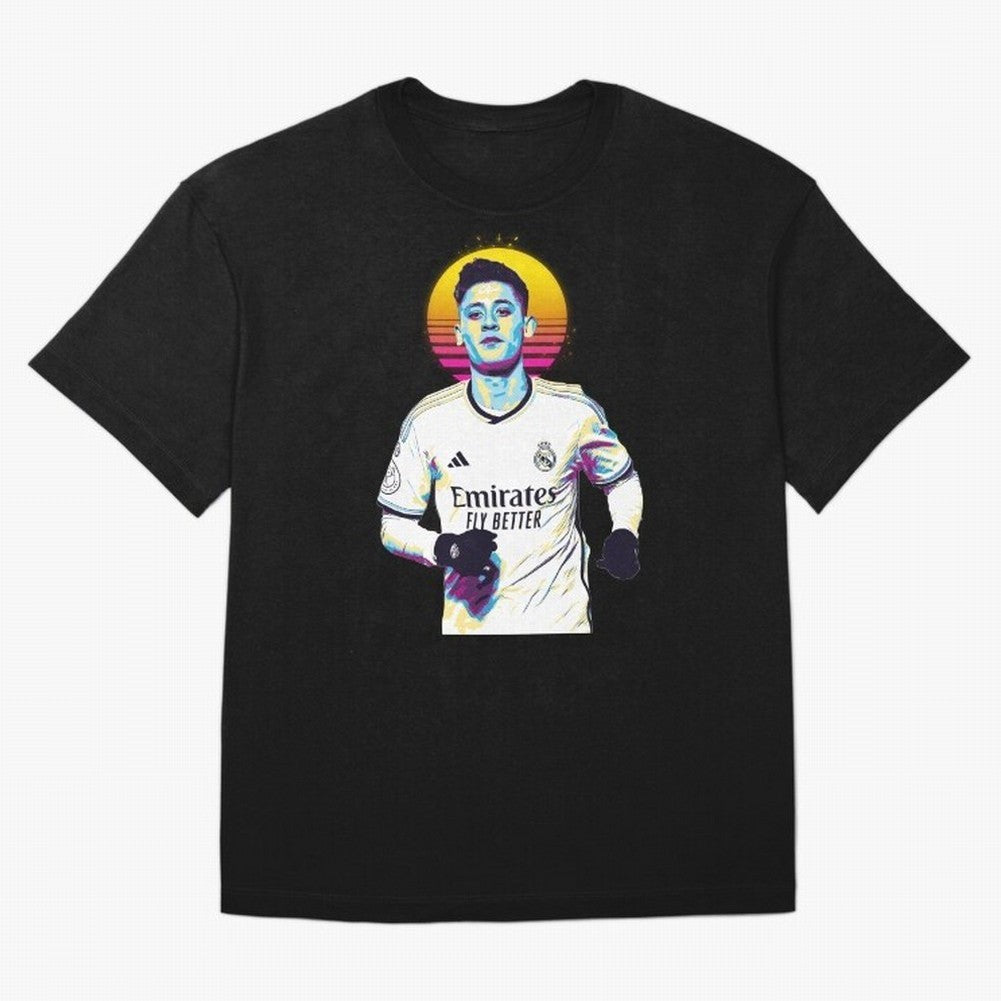 Arda Guler retro 80s Oversized T-Shirt Feel the Trophy Chase of FIFA World Cup 2026 Group Stage for Fans of Messi and Spain, Bringing Football Passion, Legendary Performances, Festival Vibes and Supporter Community; Made for Die Hard Supporters,