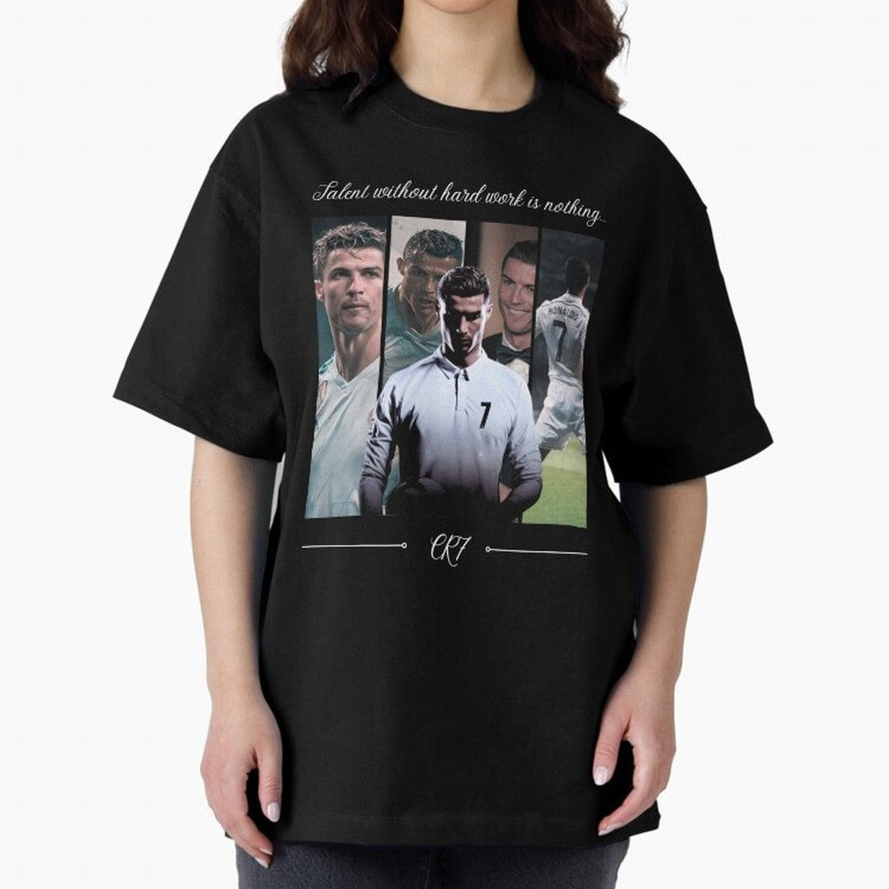 Ronaldo CR7 Oversized T-Shirt Back Your Heroes with the FIFA World Cup 2026 Group Stage Journey through Cristiano Ronaldo, Haaland and CR7 Highlights, France Pride, Soccer Culture, Superstar Moments, National Team Dreams and Competitive Fire;