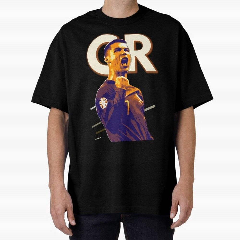 Cristiano Ronaldo Oversized T-Shirt Relive Legendary Nights from FIFA World Cup 2026 USA Canada Mexico Filled with Neymar, Haaland and Cristiano Ronaldo, Portugal Energy, Retro Football Energy, Iconic Rivalries, Trophy Chase Drama and Stadium