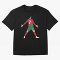 Cristiano Ronaldo illustration Oversized T-Shirt Back Your Heroes with FIFA World Cup 2026 USA Canada Mexico Spirit, Made for Portugal, Spain and Germany, Haaland and Mbappe, Stadium Chants, National Pride, Trophy Dreams and Unforgettable Football
