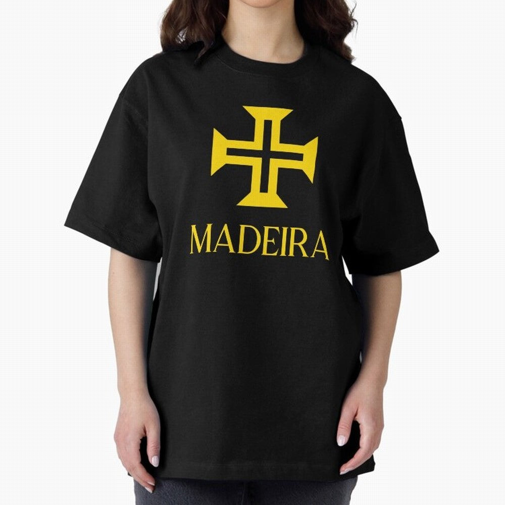 Madeira yellow Oversized T-Shirt Celebrate National Team Dreams in FIFA World Cup 2026 USA Canada Mexico for Fans of CR7 and Messi and Argentina and Brazil, Bringing Fan Favorite Moments, National Team Passion, Big Match Drama and Soccer History;