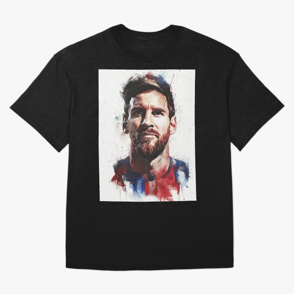 Lionel Messi Oversized T-Shirt Capture Stadium Memories from FIFA World Cup 2026 Group Stage for Fans of Messi and Netherlands, Bringing Championship Spirit, Famous Goals, Roaring Crowds and International Football Unity; Made for Collectors Who