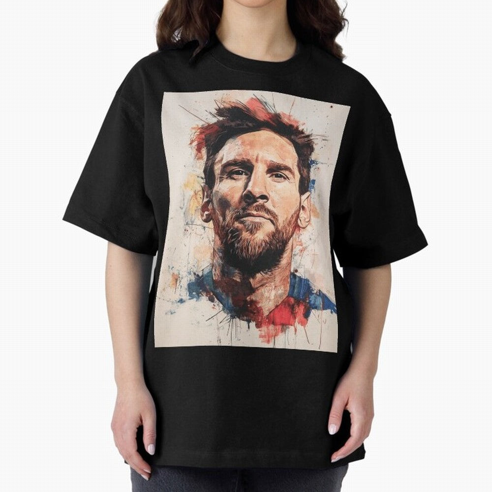 Lionel Messi Oversized T-Shirt Celebrate FIFA World Cup 2026 Group Stage for Fans of CR7 and Spain and Netherlands, Bringing Stadium Memories, Football Loyalty, International Chants and Championship Tradition; Great for Watch Parties, Sports Bars,
