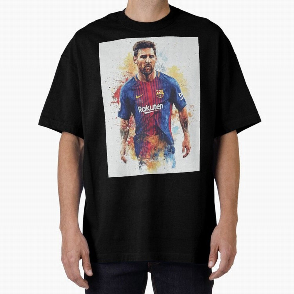 Lionel Messi Oversized T-Shirt Share Match Day Hype around FIFA World Cup 2026 Group Stage, Messi, England, France and Netherlands, Match Day Excitement, Supporter Culture, Golden Goals and Global Football Passion; Created for Match Day Parties,