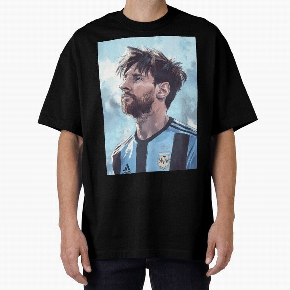 Lionel Messi Oversized T-Shirt Celebrate Every Goal in FIFA World Cup 2026 Group Stage Spirit, Inspired by Netherlands, Cristiano Ronaldo, Global Supporter Spirit, Legendary Goals, National Colors and Tournament Celebration; Ideal for Fans Who
