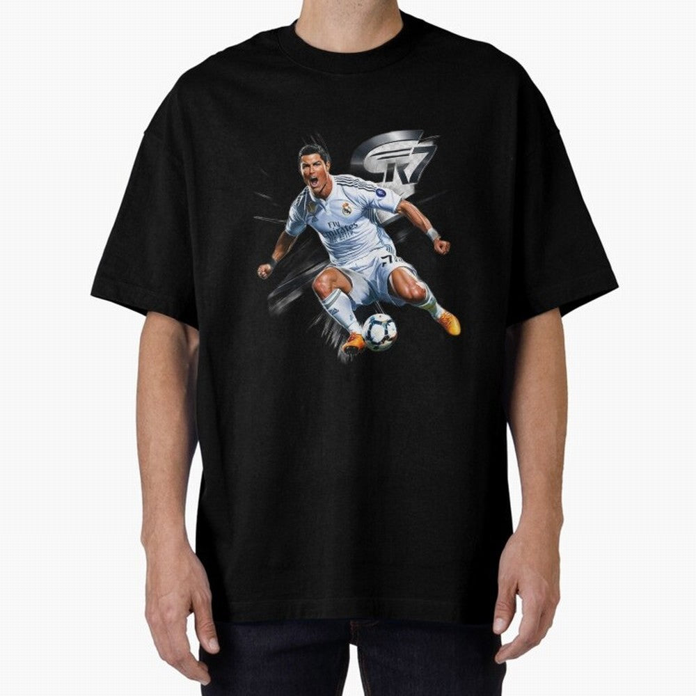 CR7 Ronaldo Legacy GOAT Soccer Fan T-Shirt ¨C Ultimate Football Icon Oversized T-Shirt Celebrate the Road through FIFA World Cup 2026 Group Stage Spirit, Connected to Argentina, France and Brazil, Cristiano Ronaldo, Haaland and CR7, Worldwide Fan