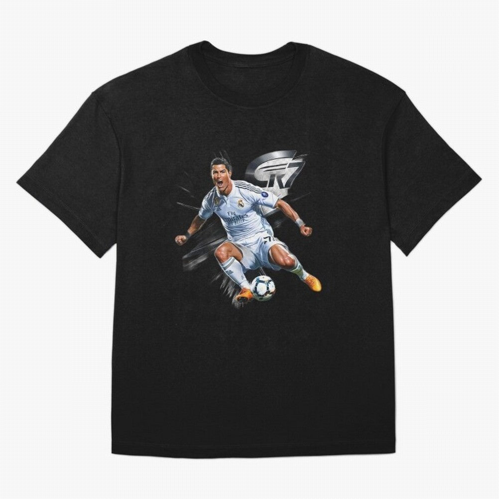 CR7 Ronaldo Legacy GOAT Soccer Fan T-Shirt ¨C Ultimate Football Icon Oversized T-Shirt Celebrate the Road through FIFA World Cup 2026 Group Stage Spirit, Connected to Argentina, France and Brazil, Cristiano Ronaldo, Haaland and CR7, Worldwide Fan