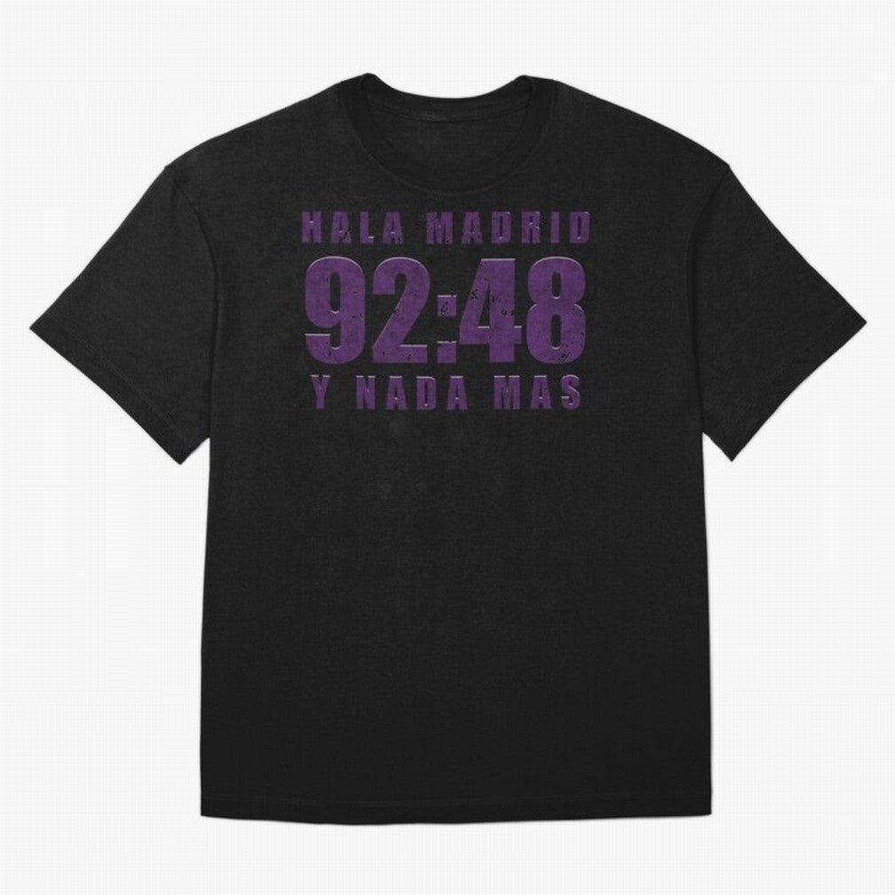 La Decima ChL 92:48 Madrid Hala Madrid Y Nada Mas History Made Madrid Bernabeu Football Soccer Legendary Oversized T-Shirt Bring Champion Energy into FIFA World Cup 2026 USA Canada Mexico for Fans of Messi and Portugal, Spain and Germany, Bringing