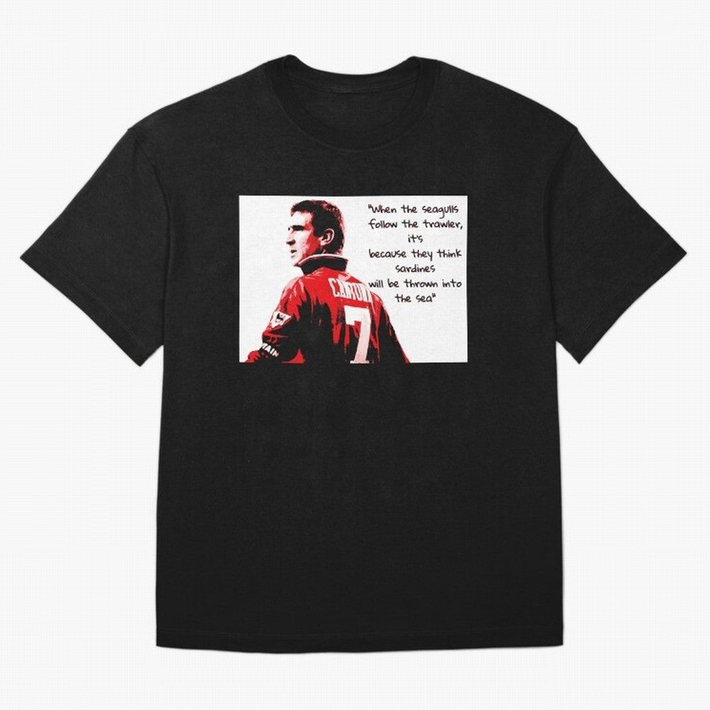 Eric Cantona - When the seagulls follow the trawler Oversized T-Shirt Represent the Passion of Global Football Passion for FIFA World Cup 2026 Group Stage, Driven by Neymar, Haaland and Cristiano Ronaldo, France and Portugal, Fan Favorite Moments,
