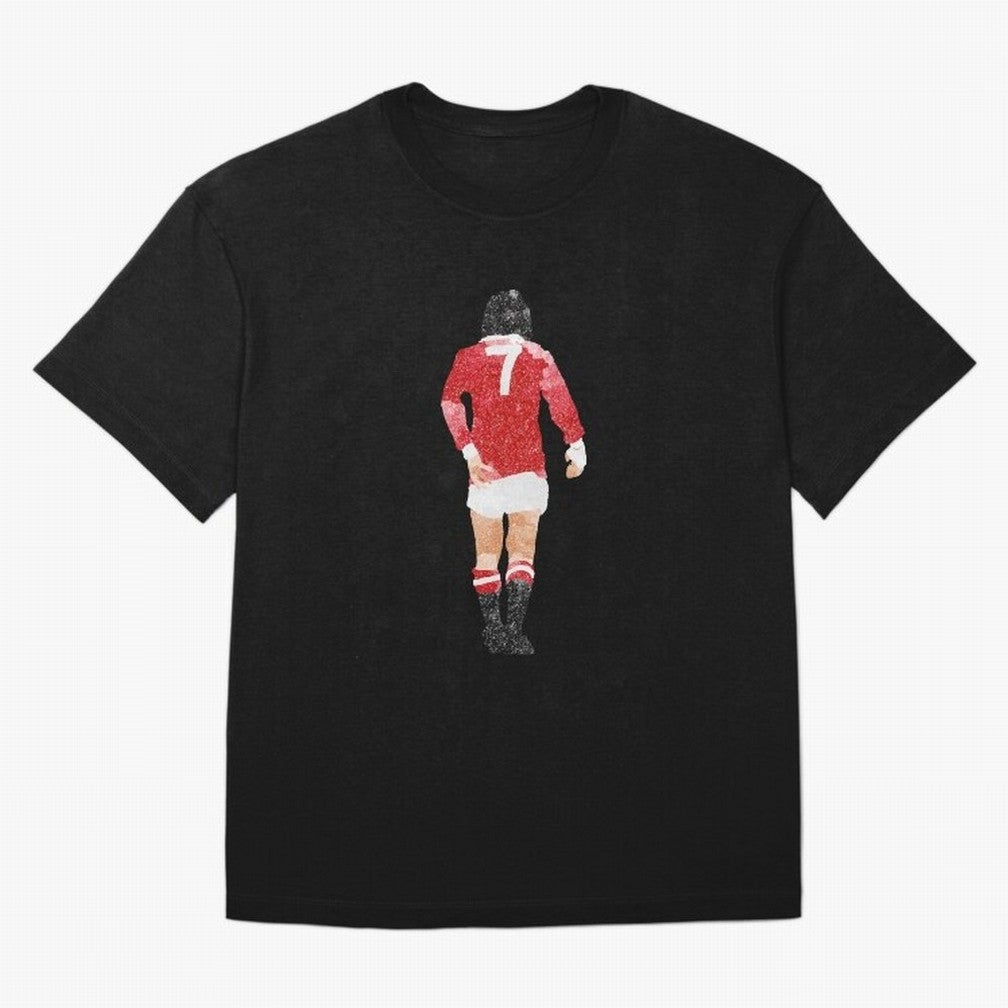 George Best watercolour Manchester United Football Northern Ireland Legend number 7 Man United Red D Oversized T-Shirt Represent FIFA World Cup 2026 USA Canada Mexico for Fans of Mbappe and Brazil, Portugal and Argentina, Bringing Goal Celebration