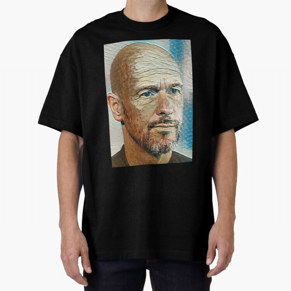 Erik Ten Hag Oversized T-Shirt Support the Legends of FIFA World Cup 2026 Spirit, Built around France and Portugal, Messi, CR7 and Mbappe, Football Passion, Legendary Performances, Festival Vibes and Supporter Community; Ideal for Football Dads,