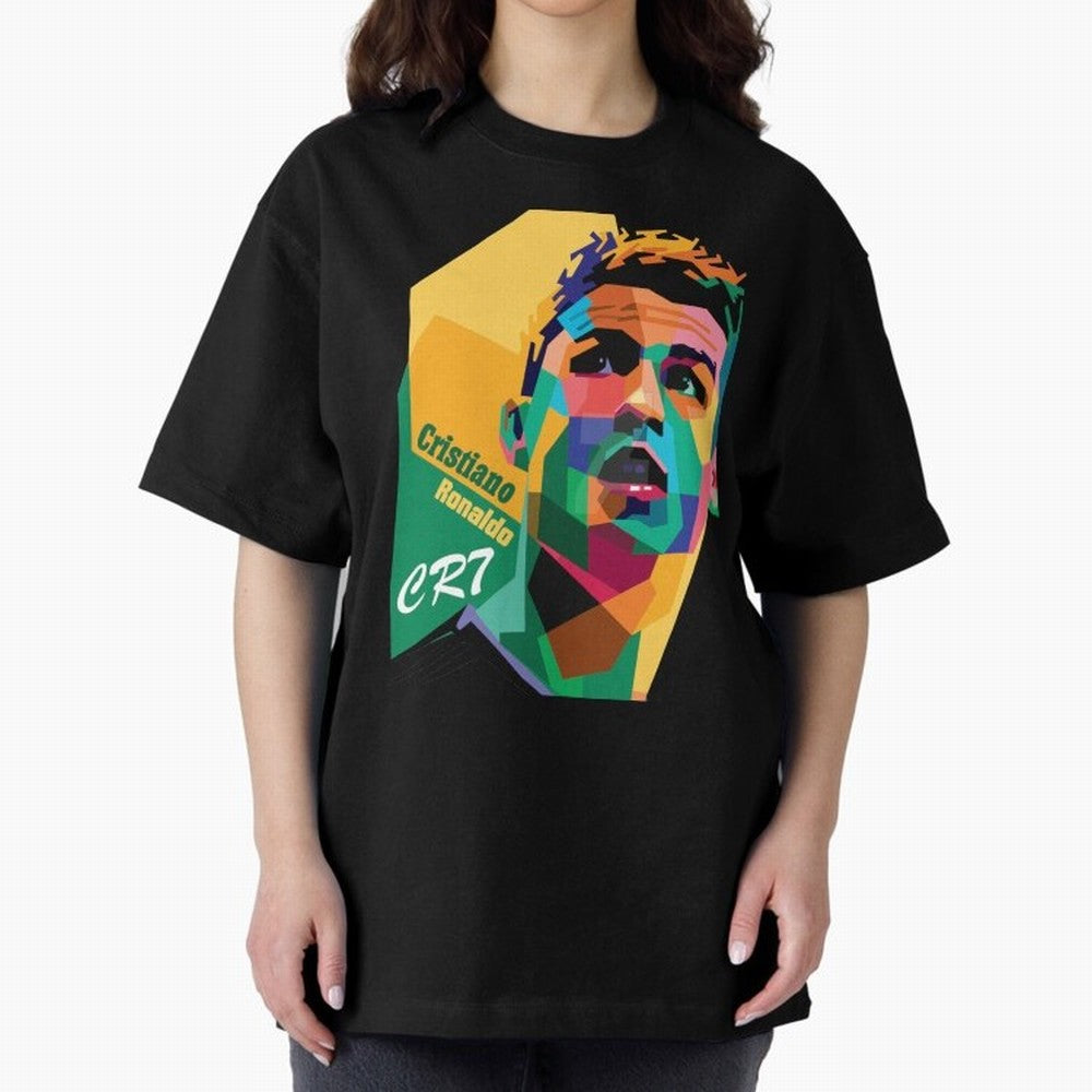 cristiano ronaldo Oversized T-Shirt Celebrate Rivalries and Pride in the FIFA World Cup 2026 Journey through Mbappe and Neymar Highlights, Argentina Pride, Worldwide Fan Energy, Dramatic Goals, Stadium Lights and Championship Celebrations; Great