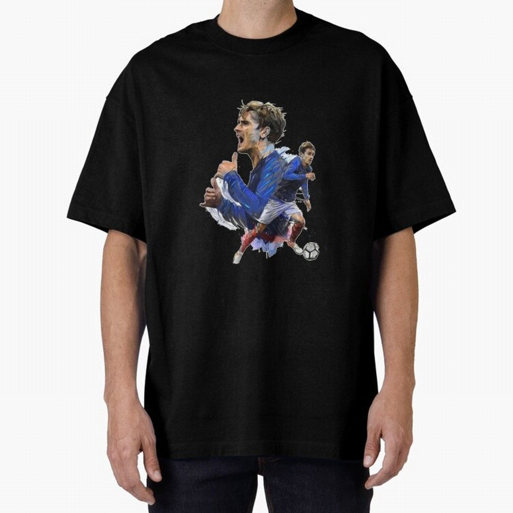 Griezmann Oversized T-Shirt Carry the Dream of FIFA World Cup 2026 Celebrating Mbappe, England and Germany Energy, Supporter Pride, Iconic Celebrations, Legendary Names and Global Match Day Energy; Great for Supporters Who Love Legendary Players,