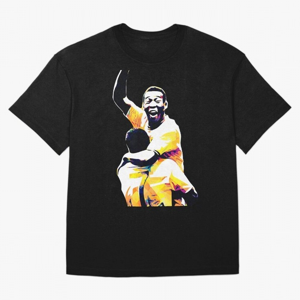 Pele Pop Art Oversized T-Shirt Honor the Football Icons of FIFA World Cup 2026 Spirit, Built around Argentina, Haaland and Mbappe, Match Day Excitement, Supporter Culture, Golden Goals and Global Football Passion; Created for Match Day Parties,