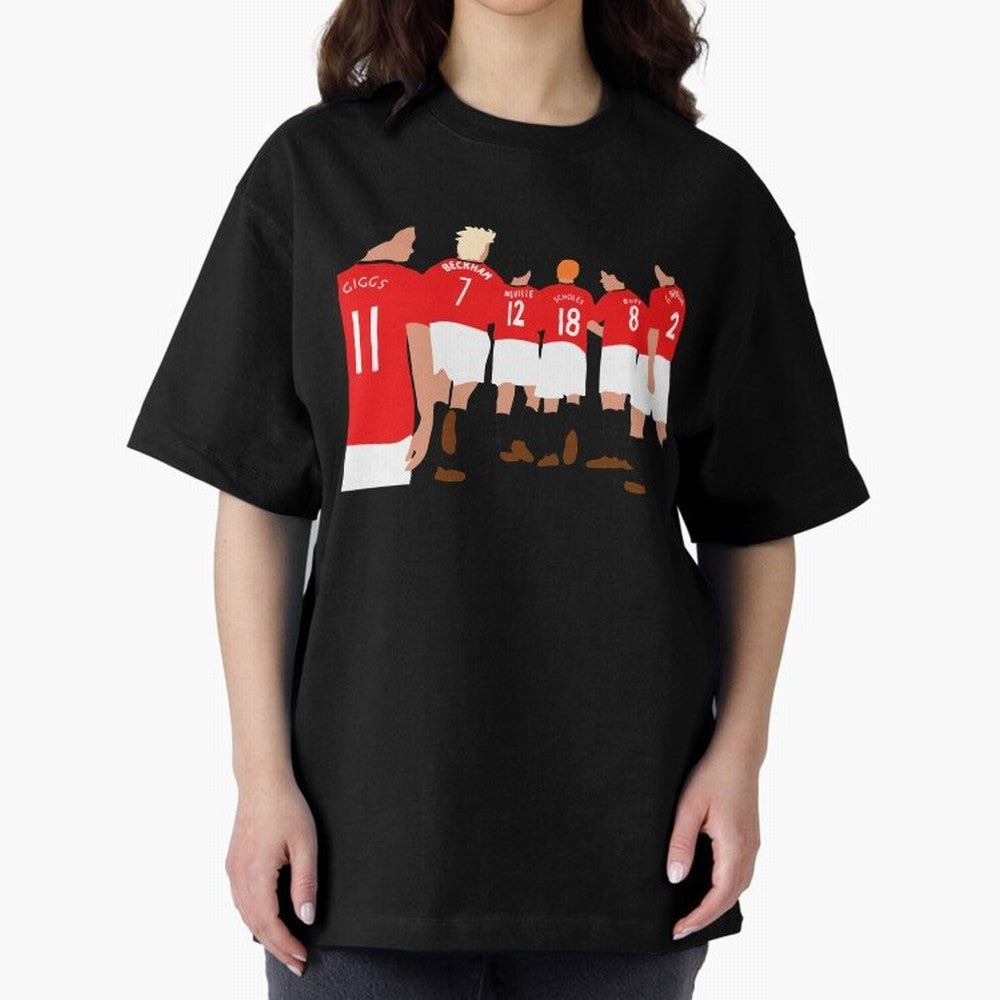 Class of 92 - Manchester United Legends Oversized T-Shirt Show Match Day Excitement for FIFA World Cup 2026 USA Canada Mexico Spirit, Made for England and Germany, Messi, Championship Spirit, Famous Goals, Roaring Crowds and International Football