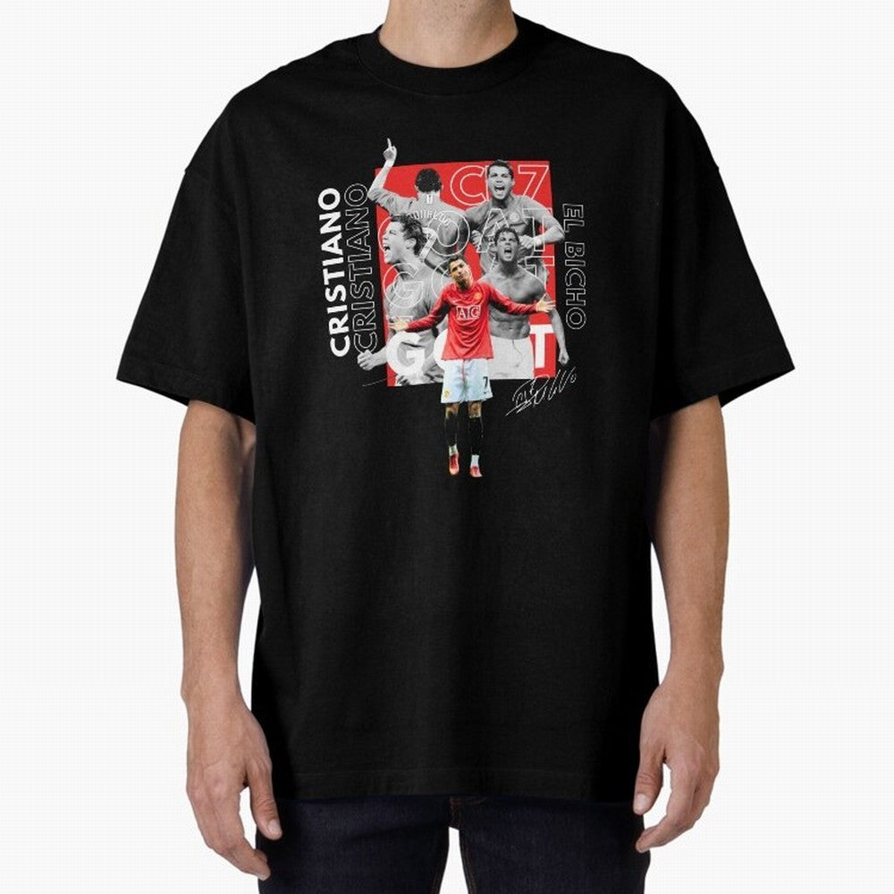 Cristiano Ronaldo CR7 Oversized T-Shirt Feel the Heartbeat of Match Day Hype around FIFA World Cup 2026 USA Canada Mexico, Mbappe and Neymar, Argentina, France and Brazil, Stadium Memories, Football Loyalty, International Chants and Championship