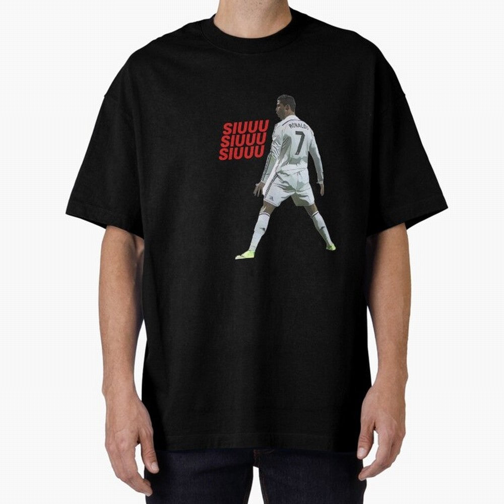 SIUUU #25 Oversized T-Shirt Bring International Match Energy to Global Football Passion for FIFA World Cup 2026 USA Canada Mexico, Inspired by Haaland, Brazil, Football Festival Excitement, Trophy Ambitions, Country Rivalries and Star Player Buzz;