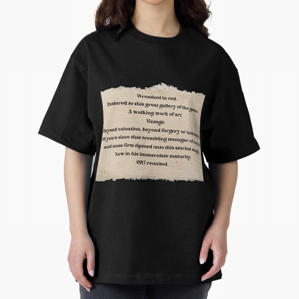 Cristiano Ronaldo Peter Drury Oversized T-Shirt Fuel Your Fan Pride for FIFA World Cup 2026 for Fans of Messi, Neymar and Mbappe and Netherlands, Bringing Vintage Soccer Flavor, Modern Football Stars, National Flags and Final Night Emotion; Created
