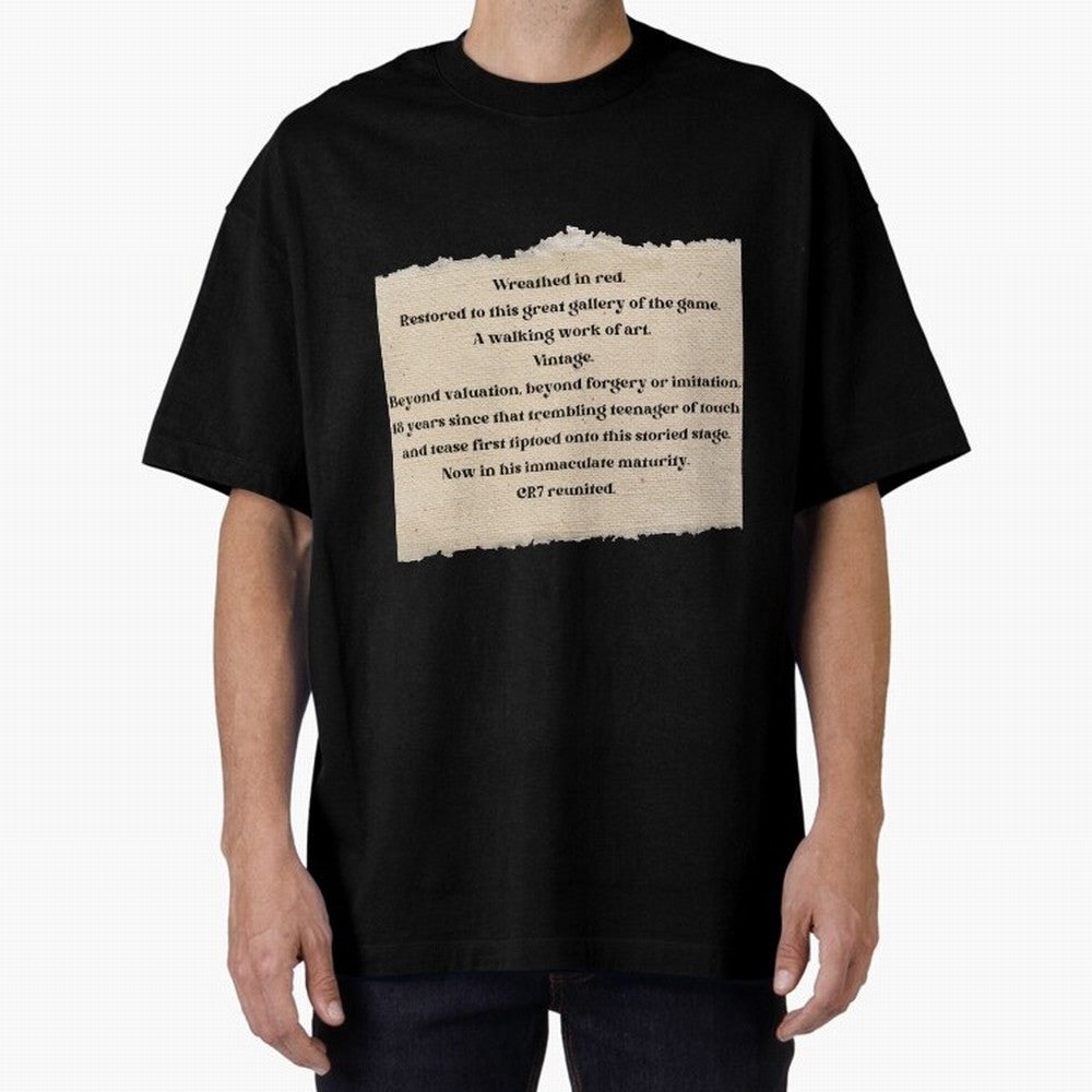 Cristiano Ronaldo Peter Drury Oversized T-Shirt Fuel Your Fan Pride for FIFA World Cup 2026 for Fans of Messi, Neymar and Mbappe and Netherlands, Bringing Vintage Soccer Flavor, Modern Football Stars, National Flags and Final Night Emotion; Created