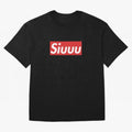 Siuu Oversized T-Shirt Elevate Match Day Hype around FIFA World Cup 2026 Group Stage, Haaland, Argentina and Brazil, Stadium Memories, Football Loyalty, International Chants and Championship Tradition; Great for Watch Parties, Sports Bars, Family