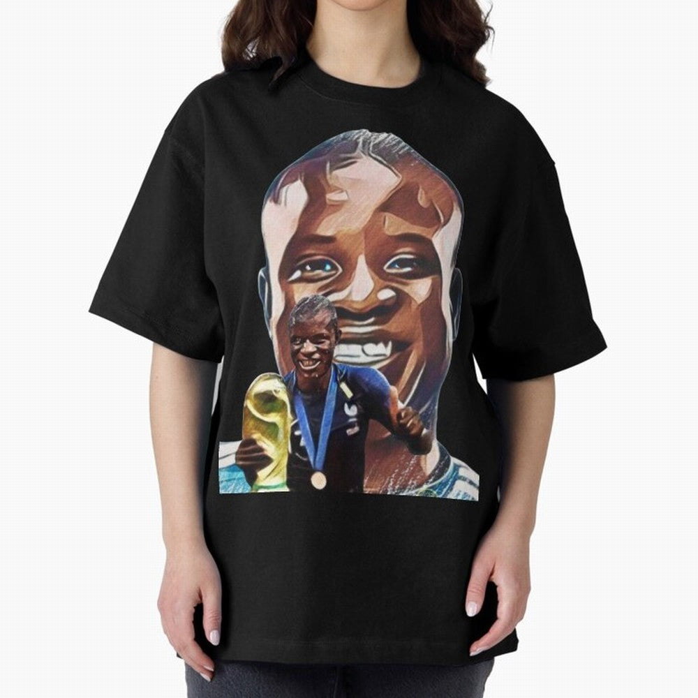 N'golo Kante Oversized T-Shirt Follow the Final Road of FIFA World Cup 2026 Group Stage for Fans of Haaland and Mbappe and Argentina and Brazil, Bringing Stadium Chants, National Pride, Trophy Dreams and Unforgettable Football Memories; Perfect for