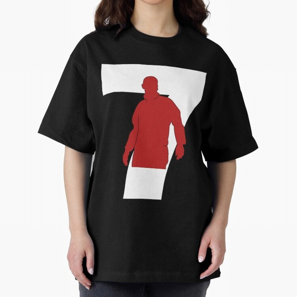 Eric Cantona Manchester United 7 Oversized T-Shirt Upgrade FIFA World Cup 2026 USA Canada Mexico for Fans of Messi, Neymar and Mbappe and Argentina, Bringing Championship Spirit, Famous Goals, Roaring Crowds and International Football Unity;