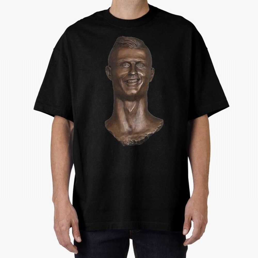 Cristiano Ronaldo Bust Scary Oversized T-Shirt Celebrate Global Passion for FIFA World Cup 2026 for Fans of CR7 and Brazil, Portugal and Argentina, Bringing Worldwide Fan Energy, Dramatic Goals, Stadium Lights and Championship Celebrations; Ideal