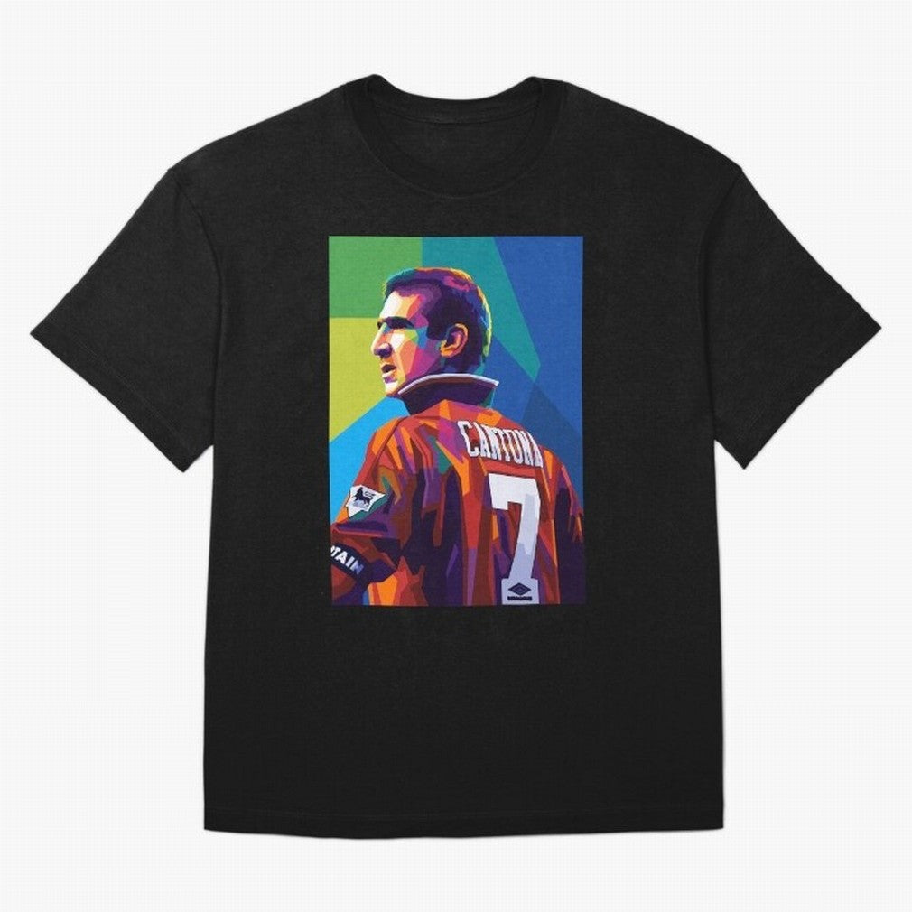 Cantona Man United 7 Pop Art Oversized T-Shirt Honor Football Greatness during Global Football Passion for FIFA World Cup 2026 Group Stage, Celebrating Neymar, Portugal, Champion Mindset, Group Stage Buzz, Knockout Tension and Passionate Fan