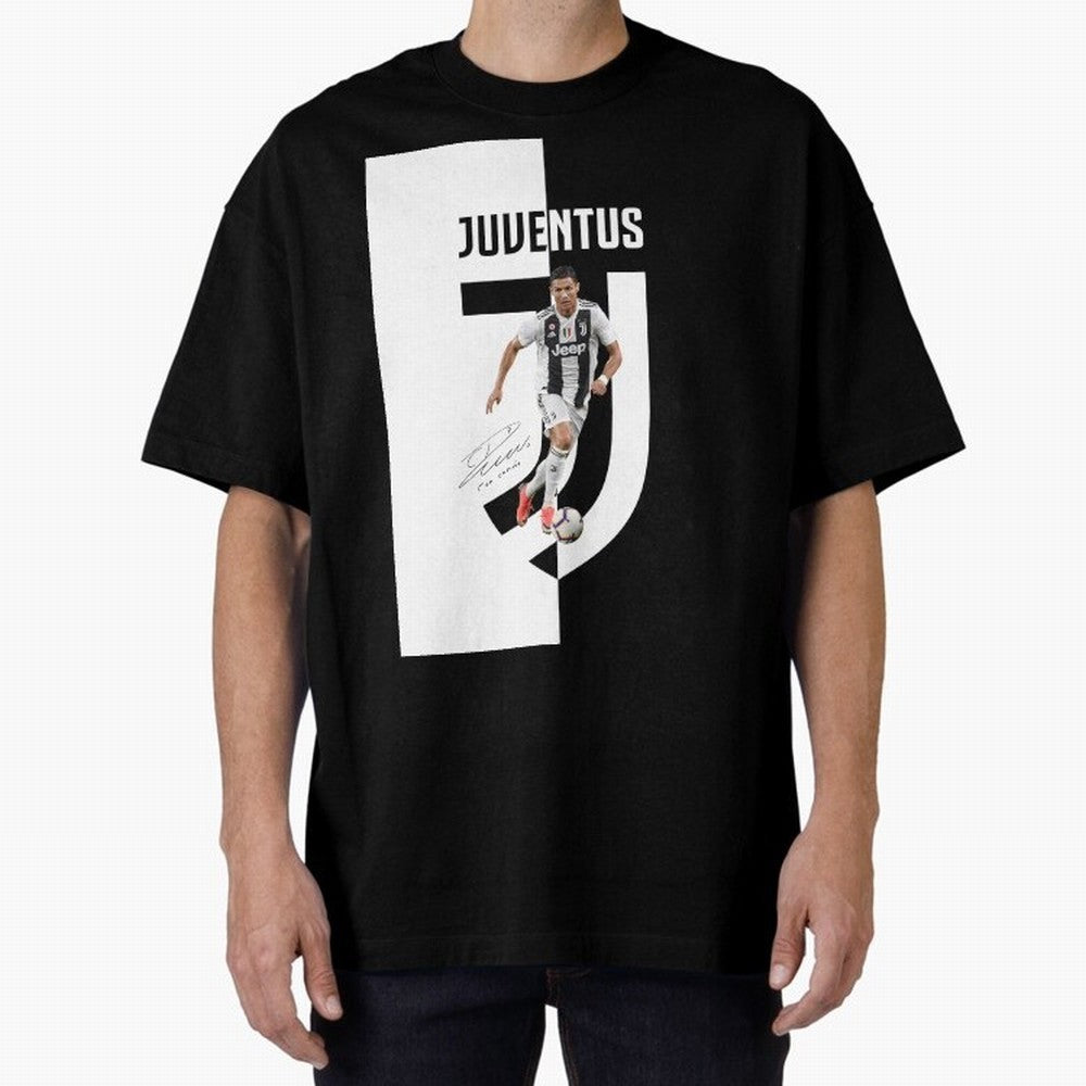 cristiano ronaldo - juventus - soccer top Oversized T-Shirt Show Match Day Excitement for FIFA World Cup 2026 for Fans of Mbappe and Neymar and Spain, Bringing Soccer Culture, Superstar Moments, National Team Dreams and Competitive Fire; Great for