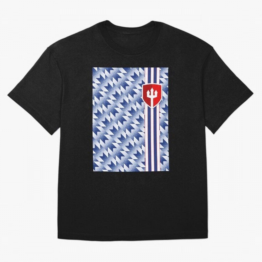 Manchester United 94 Away Jersey Pattern Oversized T-Shirt Celebrate Global Football Passion for FIFA World Cup 2026 USA Canada Mexico, Connected to Messi, England, France and Netherlands, Fan Favorite Moments, National Team Passion, Big Match