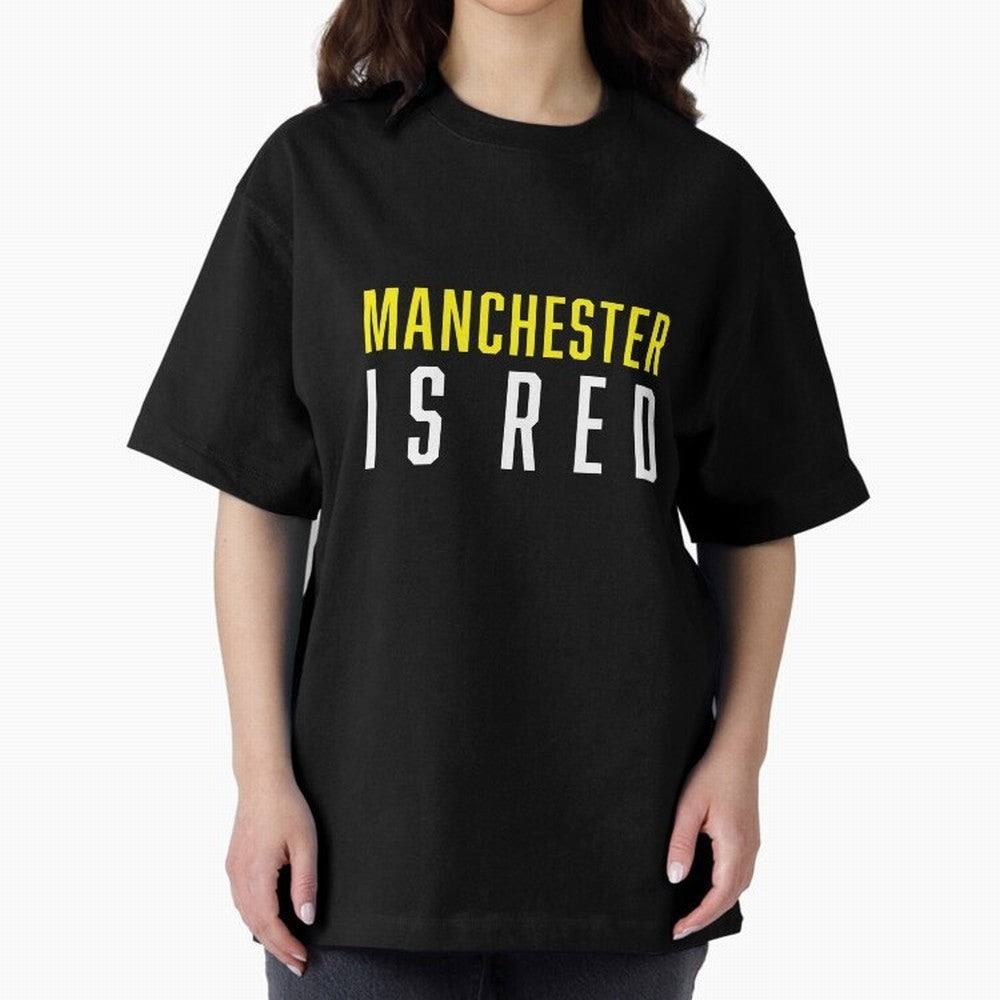 Manchester is Red Oversized T-Shirt Live the Energy of the FIFA World Cup 2026 Group Stage Journey through Haaland and Mbappe Highlights, Brazil, Portugal and Argentina Pride, Fan Favorite Moments, National Team Passion, Big Match Drama and Soccer