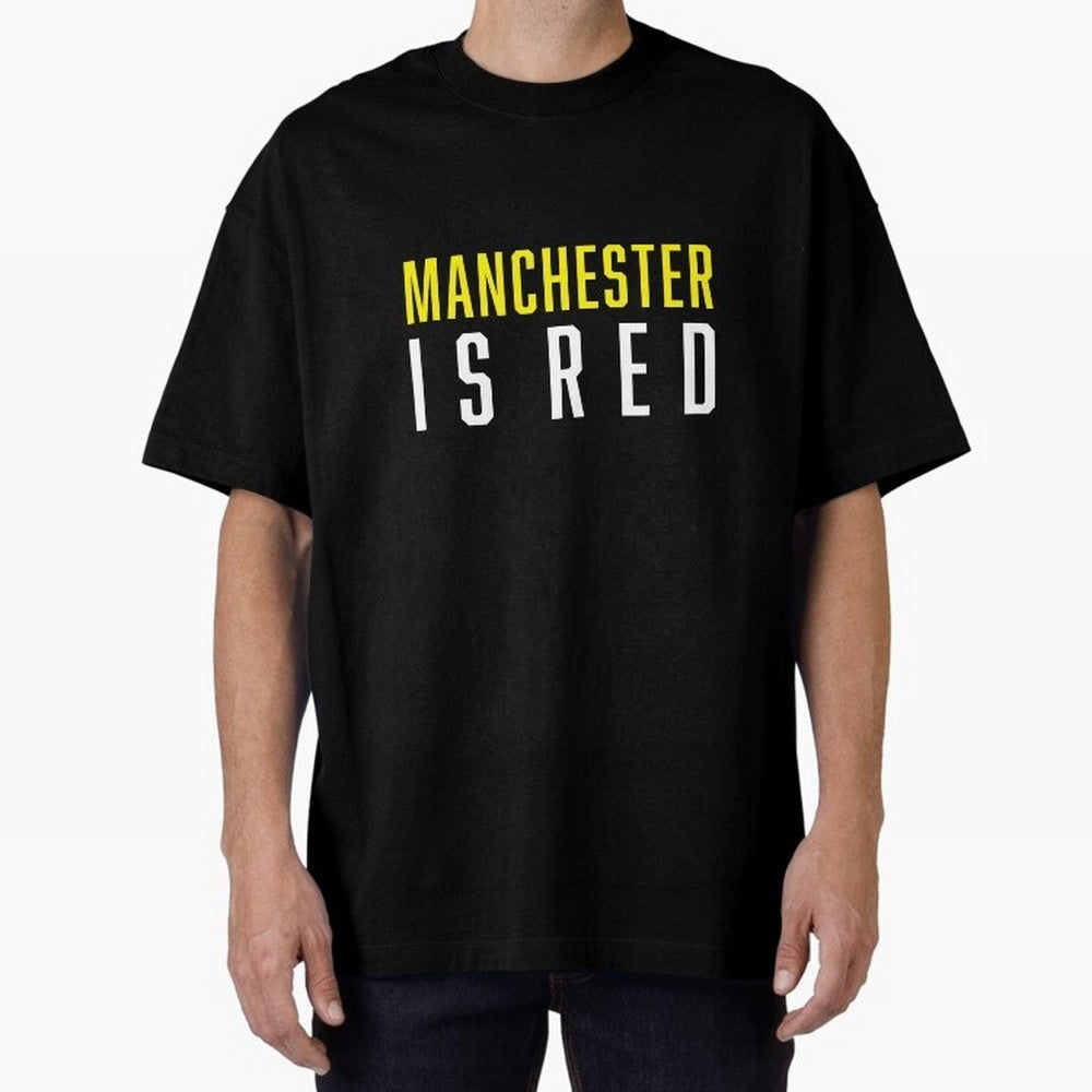 Manchester is Red Oversized T-Shirt Live the Energy of the FIFA World Cup 2026 Group Stage Journey through Haaland and Mbappe Highlights, Brazil, Portugal and Argentina Pride, Fan Favorite Moments, National Team Passion, Big Match Drama and Soccer