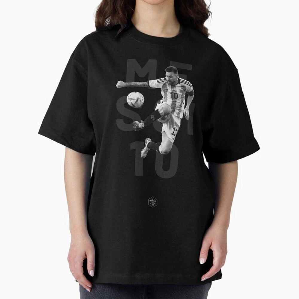 Lionel Messi Oversized T-Shirt Celebrate Rivalries and Pride in FIFA World Cup 2026 Group Stage for Fans of CR7 and Messi and Portugal, Spain and Germany, Bringing Football History, Final Match Energy, Crowd Noise and Once in a Lifetime Moments;