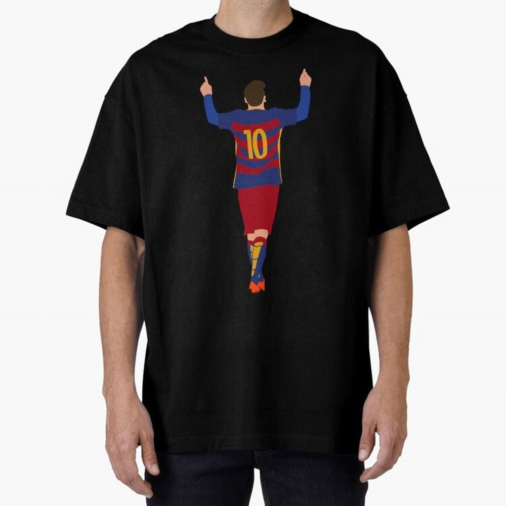 Lionel Messi - Fc Barcelona #s14 Oversized T-Shirt Follow the FIFA World Cup 2026 USA Canada Mexico Journey through Cristiano Ronaldo, Haaland and CR7 Highlights, Spain and Netherlands Pride, Champion Mindset, Group Stage Buzz, Knockout Tension and