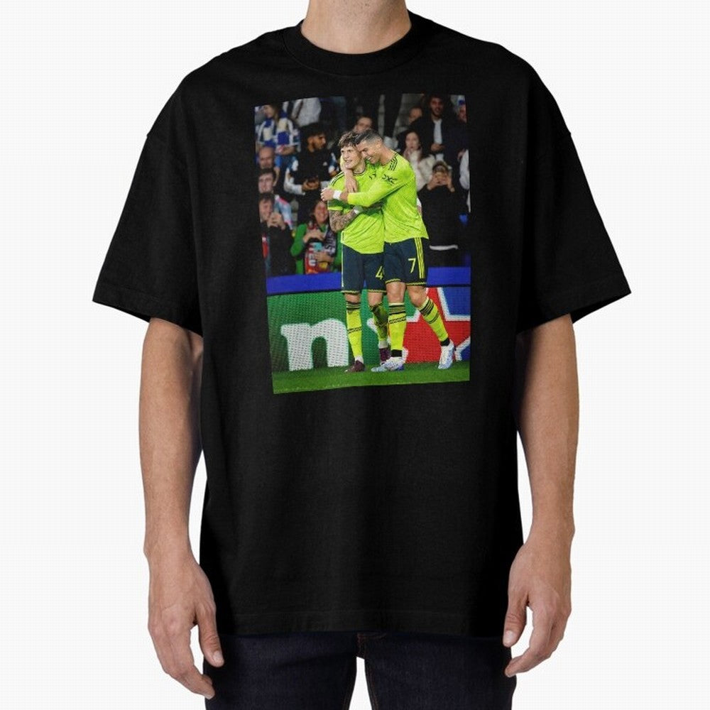 Cristiano Ronaldo And Garnacho ,Ronaldo Gifts,Ronaldo Cover,Ronaldo Prints Oversized T-Shirt Bring World Football Passion into FIFA World Cup 2026 Group Stage Centered on Cristiano Ronaldo, Portugal, Spain and Germany Energy, Championship Spirit,