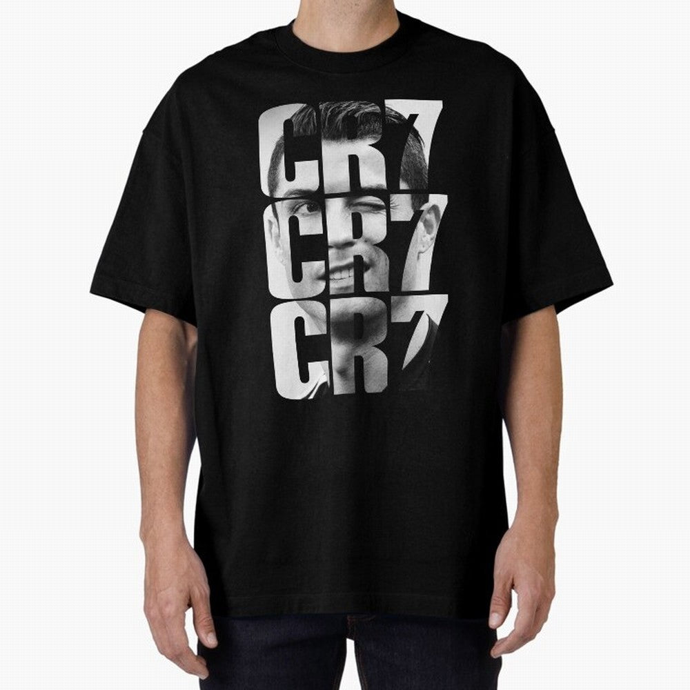 CR7 smile Oversized T-Shirt Celebrate National Team Dreams in the FIFA World Cup 2026 USA Canada Mexico Journey through Mbappe and Neymar Highlights, Germany Pride, Sports Nostalgia, International Competition, Famous Players and Unforgettable