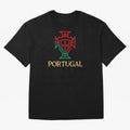 Portugal Tuga D Gold Oversized T-Shirt Bring Stadium Energy to FIFA World Cup 2026 Group Stage Spirit, with France, Neymar, Classic Soccer Heritage, Championship Pressure, Fan Loyalty and International Pride; Created for Match Day Parties, Soccer