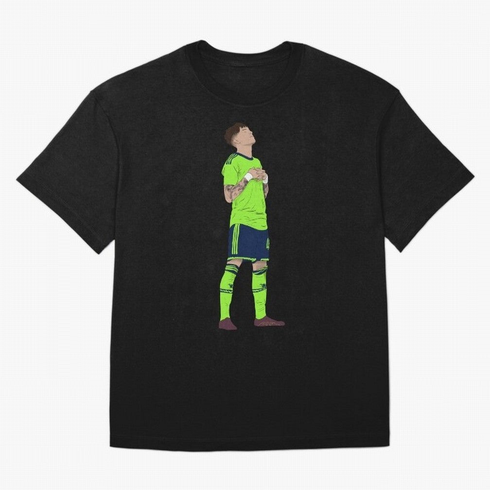 Alejandro Garnacho Ronaldo Peace Goal Celebration Oversized T-Shirt Step into Match Day Hype around FIFA World Cup 2026, Cristiano Ronaldo, France and Portugal, Tournament Hype, Historic Matchups, Family Viewing Parties and Global Sports Pride;