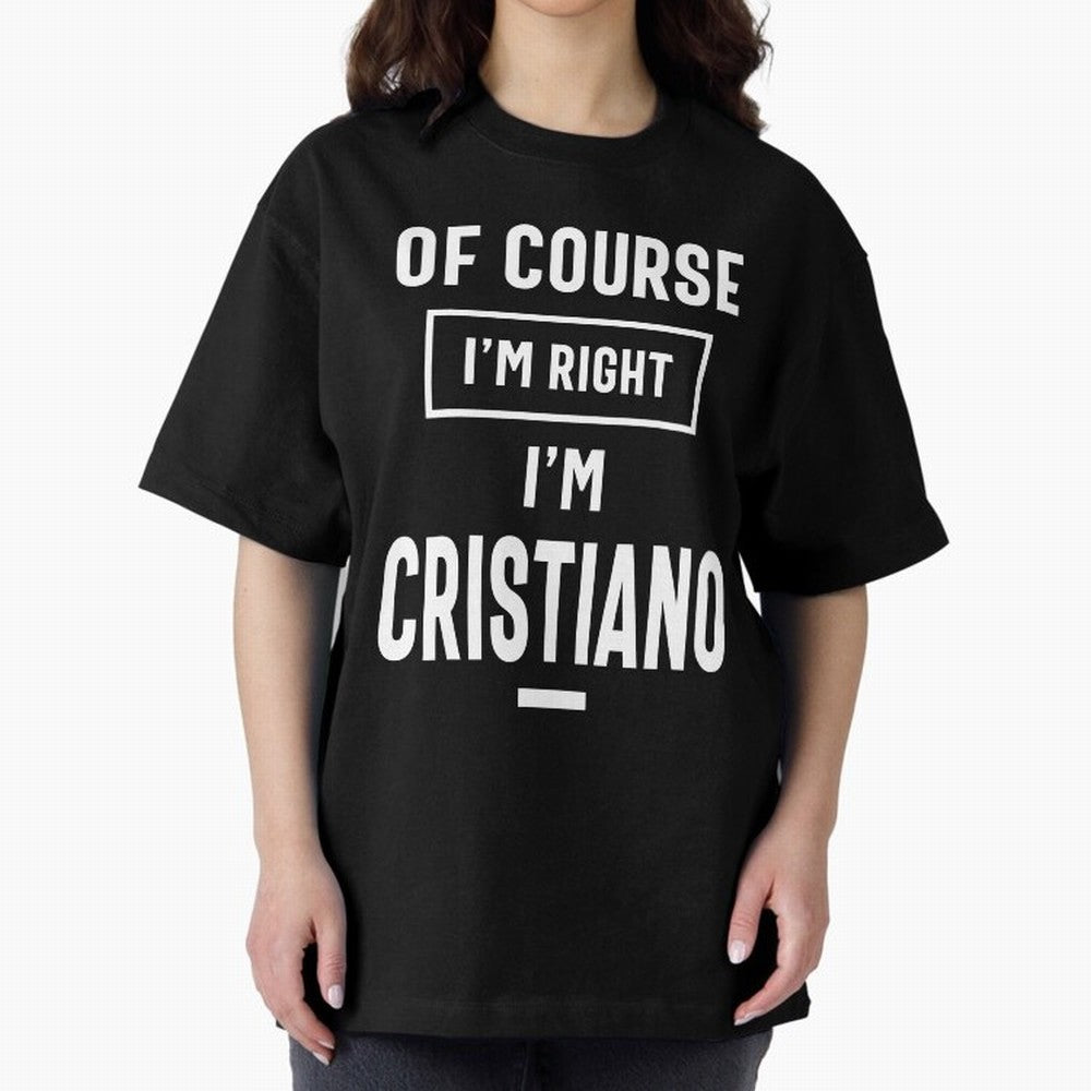 Cristiano Personalized Name Birthday Gift Oversized T-Shirt Join the Countdown to FIFA World Cup 2026 Group Stage for Fans of CR7 and Messi and England and Germany, Bringing Tournament Hype, Historic Matchups, Family Viewing Parties and Global