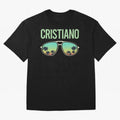 Cool Glasses Cristiano Oversized T-Shirt Honor the Beautiful Game during FIFA World Cup 2026 Group Stage for Fans of CR7 and Messi and France and Portugal, Bringing Champion Mindset, Group Stage Buzz, Knockout Tension and Passionate Fan Culture;
