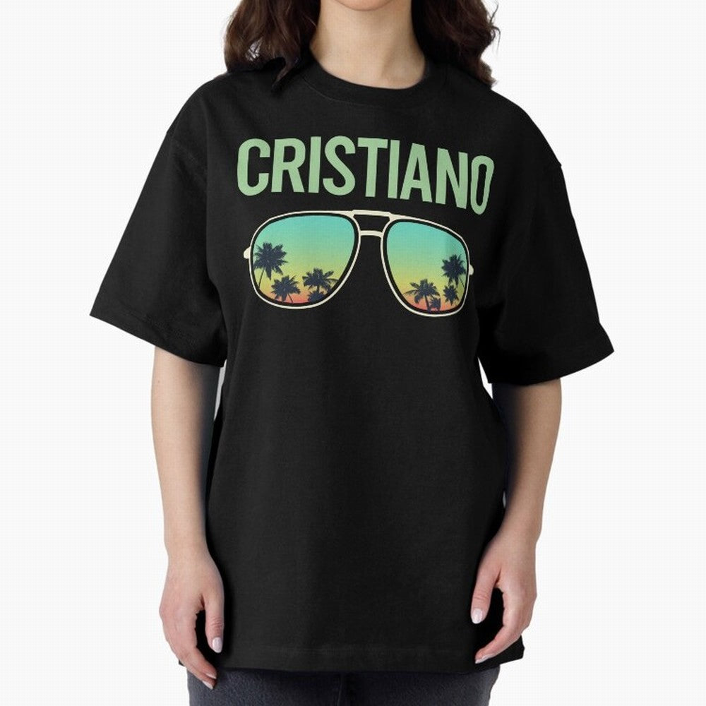 Cool Glasses Cristiano Oversized T-Shirt Honor the Beautiful Game during FIFA World Cup 2026 Group Stage for Fans of CR7 and Messi and France and Portugal, Bringing Champion Mindset, Group Stage Buzz, Knockout Tension and Passionate Fan Culture;