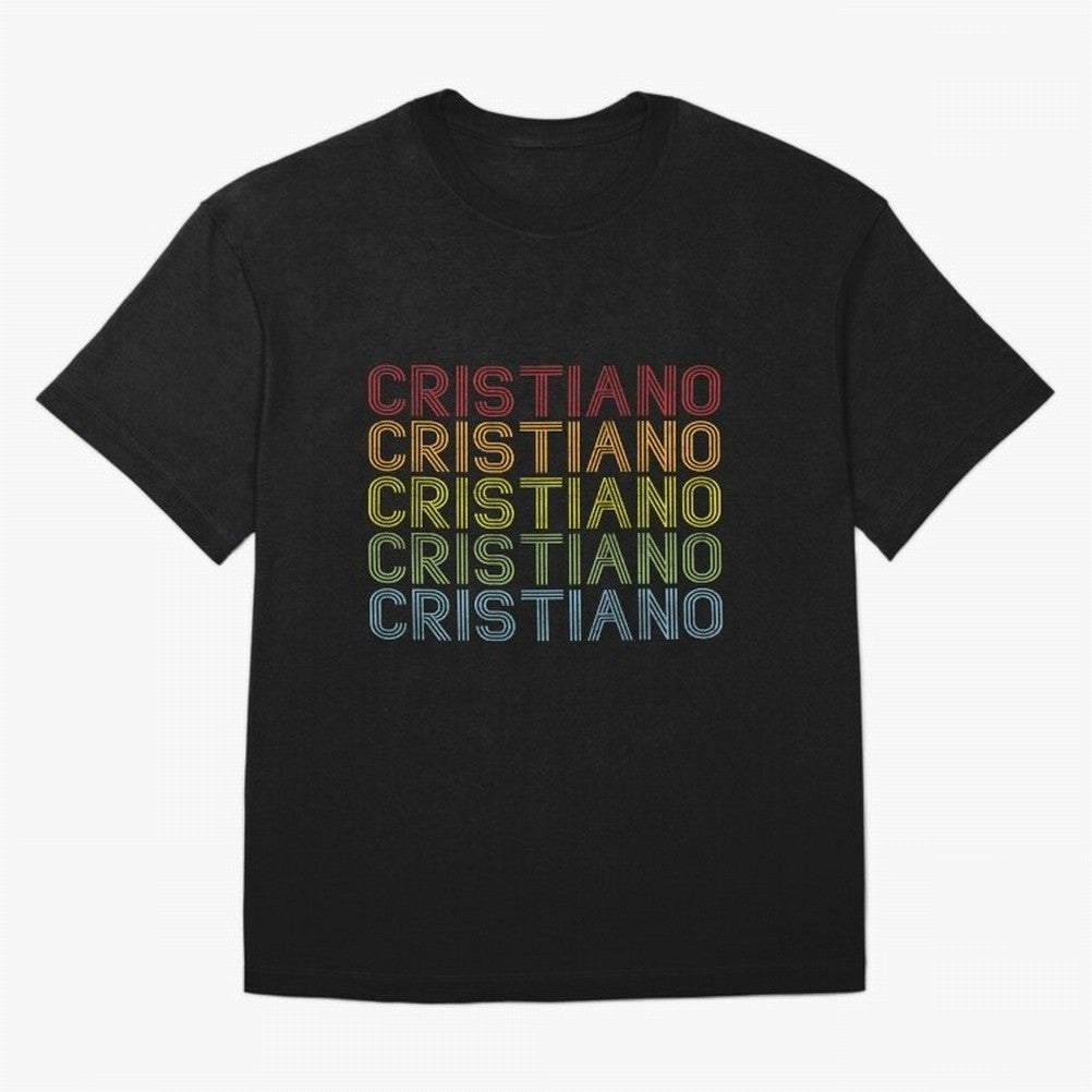 Cristiano Name T Shirt - Cristiano Vintage Retro Cristiano Name Gift Item Tee Oversized T-Shirt Show Championship Spirit for FIFA World Cup 2026 Group Stage Spirit, Made for Netherlands, CR7 and Messi, Champion Mindset, Group Stage Buzz, Knockout