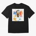Cristiano Ronaldo Watercolor Panting Oversized T-Shirt Follow FIFA World Cup 2026 Group Stage with Mbappe and Neymar, France Energy, Stadium Memories, Football Loyalty, International Chants and Championship Tradition; Perfect for People Who Love