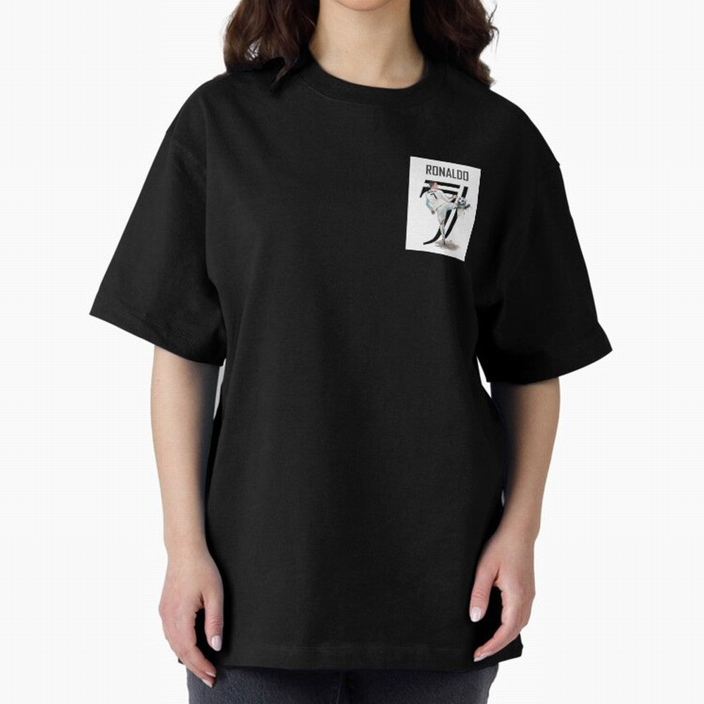 RONALDO CRISTIANO 7 Oversized T-Shirt Relive Legendary Nights from FIFA World Cup 2026 for Fans of Cristiano Ronaldo, Haaland and CR7 and Spain and Netherlands, Bringing Vintage Soccer Flavor, Modern Football Stars, National Flags and Final Night