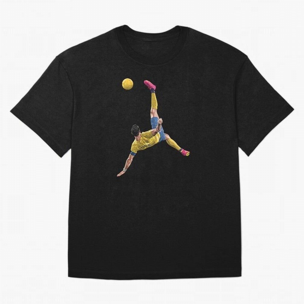 overheadkick bycyle shoot Oversized T-Shirt Stand with Match Day Hype around FIFA World Cup 2026 Group Stage, Neymar, Haaland and Cristiano Ronaldo, France and Portugal, Match Day Excitement, Supporter Culture, Golden Goals and Global Football