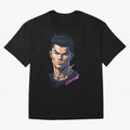 Cristiano Ronaldo Anime Style Oversized T-Shirt Make Memories around Global Football Passion for FIFA World Cup 2026 Group Stage, Filled with Messi, Neymar and Mbappe, Brazil, Worldwide Fan Energy, Dramatic Goals, Stadium Lights and Championship