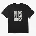 DIOS ES MI ROCA - White Stone Typography - Christian Oversized T-Shirt Honor Champions and Dreams in FIFA World Cup 2026 USA Canada Mexico Spirit, Highlighting Argentina, France and Brazil, Messi, Neymar and Mbappe, Stadium Chants, National Pride,