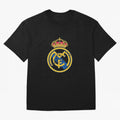 Real Madrid C.F. crest with Cristiano Ronaldo's autograph Oversized T-Shirt Show Passion for the Stars of FIFA World Cup 2026 USA Canada Mexico Spirit, Inspired by Spain and Netherlands, Messi, CR7 and Mbappe, Global Supporter Spirit, Legendary
